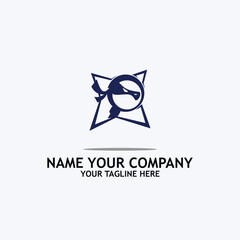 search ninja logo with star icon 