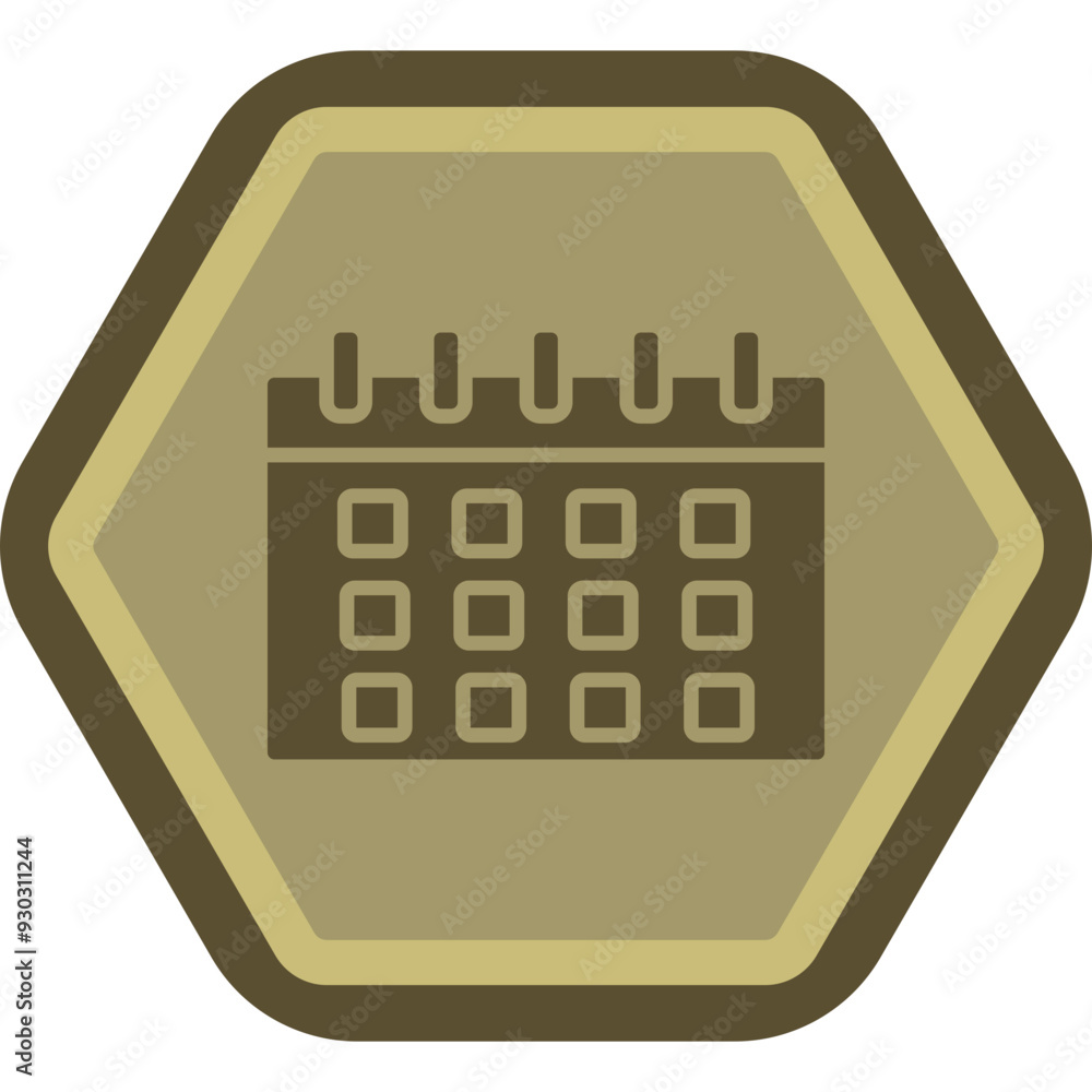 Poster calendar icon design