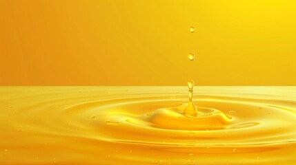 an orange juice drink in a cocktail glass, tropical composition, yellow orange juice splash, advertisement post, 4k, AI Generative