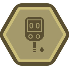 Glucose Meter Vector Icon Design