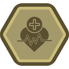 Obraz premium Heart Beat Vector Icon Design