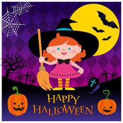 ハロウィンのキャラクター_魔法使い