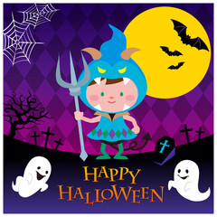 ハロウィンのキャラクター_デビル