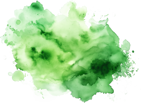 Green watercolor