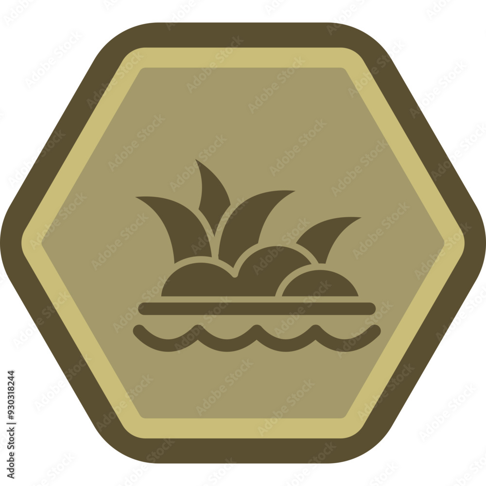 Wall mural marsh vector icon design