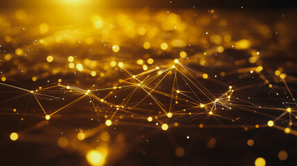 Abstract digital background electromagnetic wave background Innovation digital wave, information technology background and red luxury background with golden line decoration and curve light effect