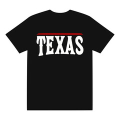 texas city black t shirt fashion sticker vector illustration template design