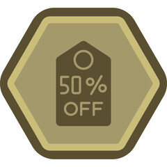 50 % Off Icon Design