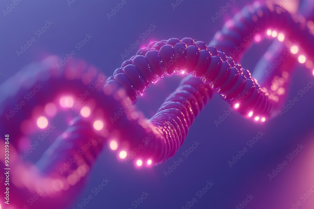Poster neon lit molecular structure in motion symbolizing the perpetual movement and transformation within 