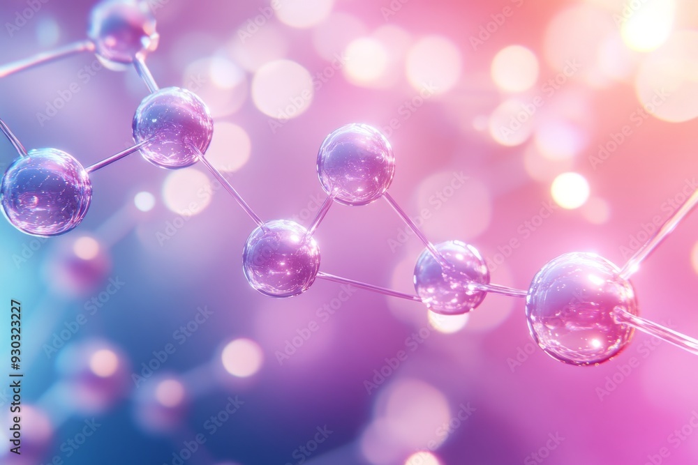 Poster light reflecting through suspended bubbles creating a dreamy and ethereal atmosphere