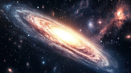 Spiral Galaxy in Space