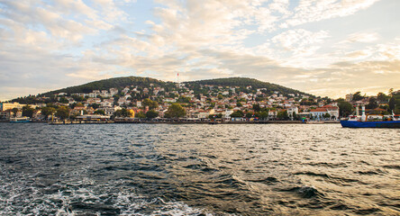 Fototapeta premium panorama of the heybeliada island, adalar, prince islands in istanbul