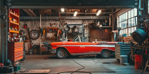Car mechanic in uniform. Auto repair service.