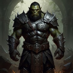 Orc Knight With Sword 