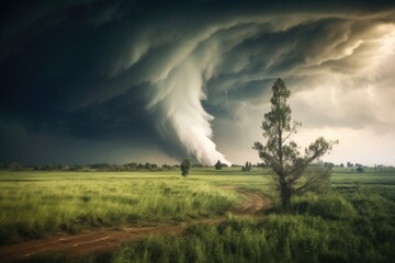 Tornado landscape outdoors nature.