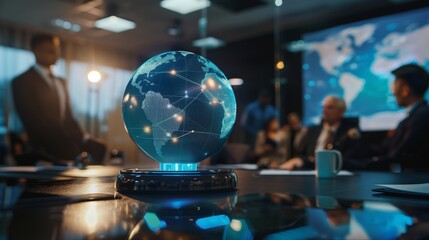 Global Business Strategy Meeting
