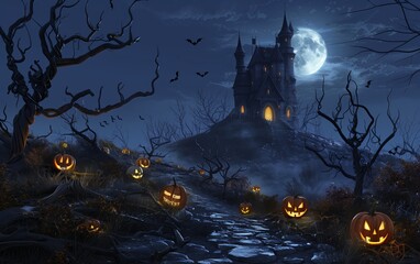 Enchanted Halloween Night at the Spooky Castle
