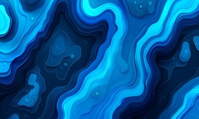 Obraz premium Abstract Blue Paper Art