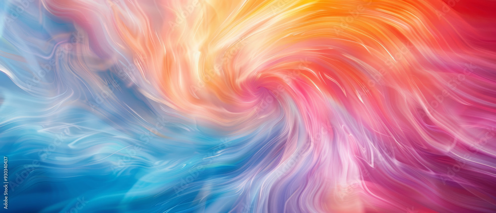 Wall mural a vibrant swirl of colors creating dynamic and energetic abstract pattern. image evokes feelings of 