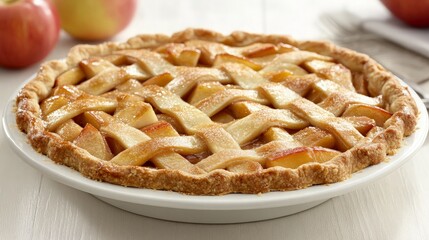 A Delicious and Golden Brown Apple Pie