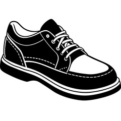 Shoe cartoon isolated on white, shoe vector illustration, pair of shoes vector art, pair of shoes silhouette, Animal icon, shoes line art, eps