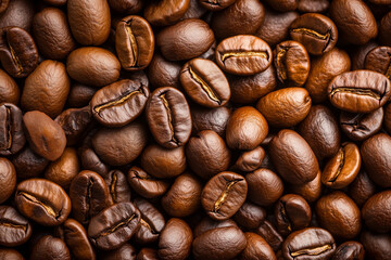 Naklejka premium coffee beans background