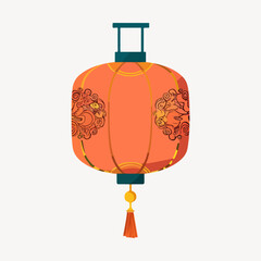 Obraz premium Chinese paper lantern illustration vector