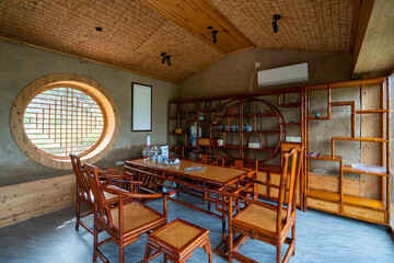 Chinese style decoration style tea room