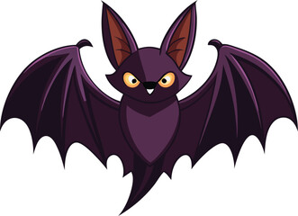 Cute bat vector cartoon illustration
