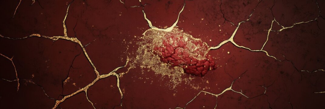 The soma of oligodendroglia stained with Rio Hortega variant and Golgi silver chromate displays rounded edges and thin processes. Dark thick traces indicate blood capillaries.