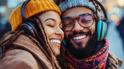 Friends Share Intimate Moment Listening to Music Together