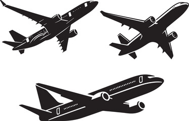 airplane vector art illustration