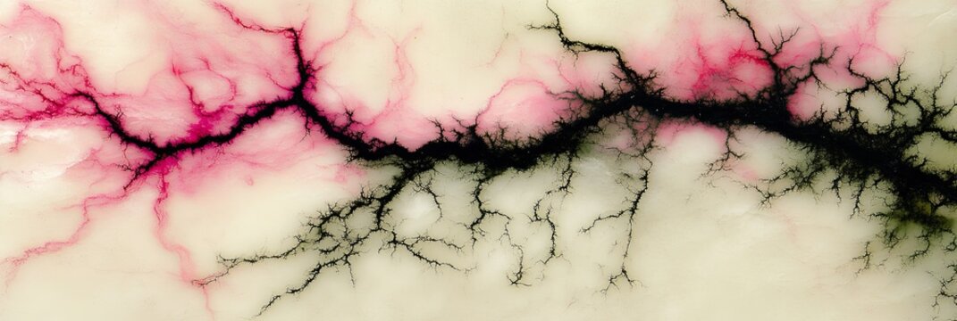 Human dermis containing collagen fibers and multiple pilosebaceous units containing hair enclosed by sebaceous glands.