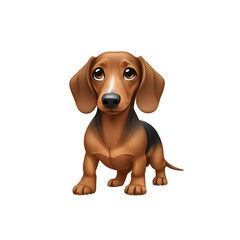 강아지정면 귀여운 lovely 캐릭터 cartoon 만화 일러스트 삽화 comic 애니 emoji 귀욤뽀짝 cute dachshund brown 오소리 사냥개 단모닥스훈트 반려견 배경 초롱초롱 강아지눈빛 댕댕이 petdog 개 멍멍이 강아지 white 배경 background 후각 하운드 hound 
