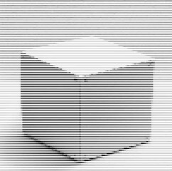 Open book with motion blur effect on black and white stripes.