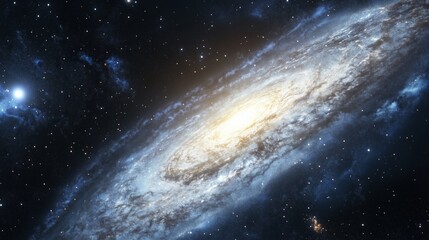 Fototapeta premium Spiral Galaxy in the Vastness of Space