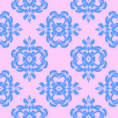 floral Damask Seamless Pattern ethnic Classical luxury royal Vintage, paisley elements ornament victorian seamless texture for wallpapers, textile for wallpapers