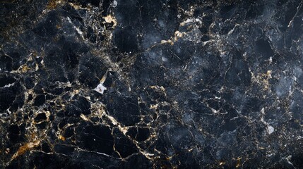 black marble background. black Portoro marbl wallpaper and counter tops. black marble floor and wall tile. black travertino marble texture. natural granite stone , ai