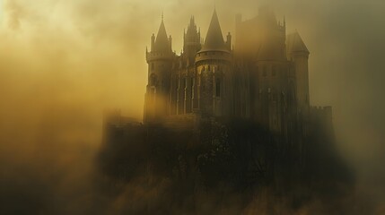Naklejka premium Castle in the Mist.