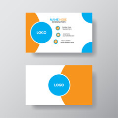 creative business card with simple and modern design