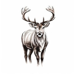 the AI Image Generator, Horn Deer head