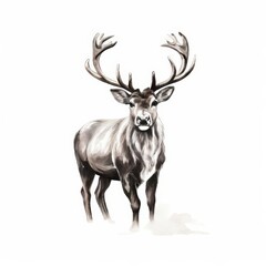 the AI Image Generator, Horn Deer head