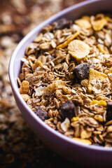 Cereal, seeds and oats, healthy meal.