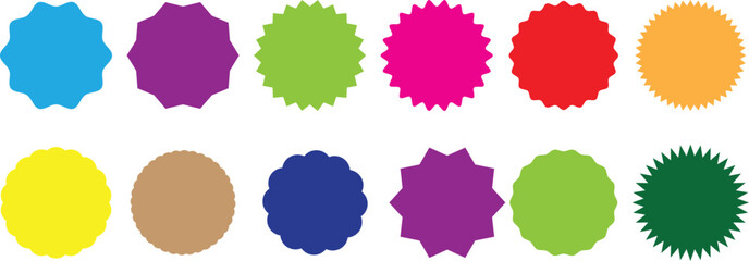  sale tag. Price empty label. Round red discount sign. New best deal sale star badge vector set.vector eps10