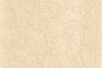 Wrinkled scratched texture background of beige paper or cardboard