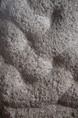 Detail of a Hiberno Saxon 9th Century granite cross shaft in St Just Cornwall