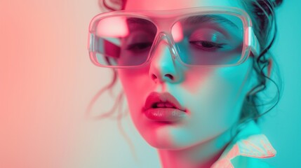 Fototapeta premium Stylish Futuristic Portrait Photography