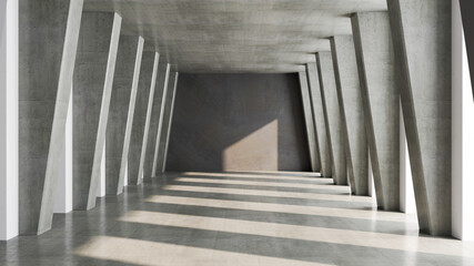 Obraz premium Large luxury modern bright interiors Living room mockup illustration 3D rendering image