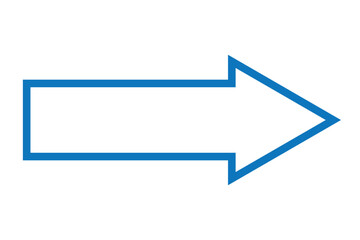 Black arrow pointing right. Arrow shape element