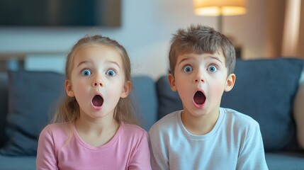 Kids Reacting to Unexpected Surprise at Home